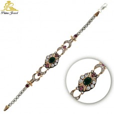 Gümüş Otantik Taşlı Biezik /Bileklik